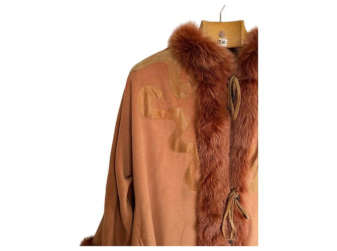 Cappotto vintage Mantella Hermès (46) Pesca - vista 10