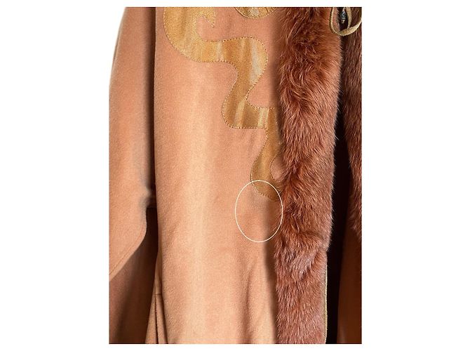 Cappotto vintage Mantella Hermès (46) Pesca - vista 15