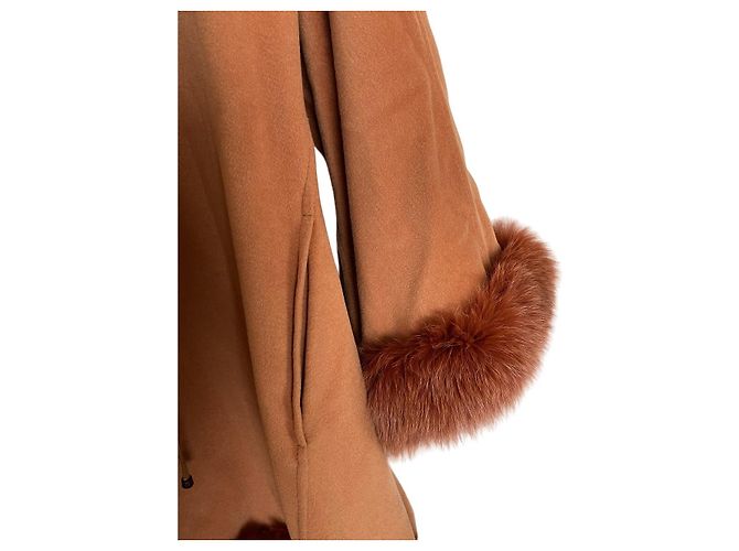 Cappotto vintage Mantella Hermès (46) Pesca - vista 16