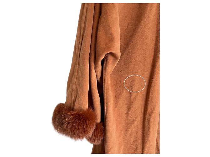 Cappotto vintage Mantella Hermès (46) Pesca - vista 17