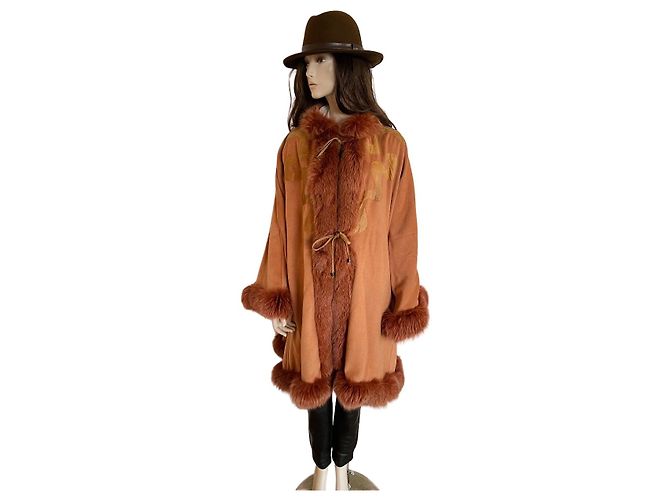 Cappotto vintage Mantella Hermès (46) Pesca - vista 18