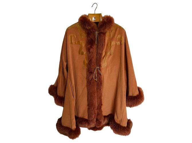 Cappotto vintage Mantella Hermès (46) Pesca - vista 9