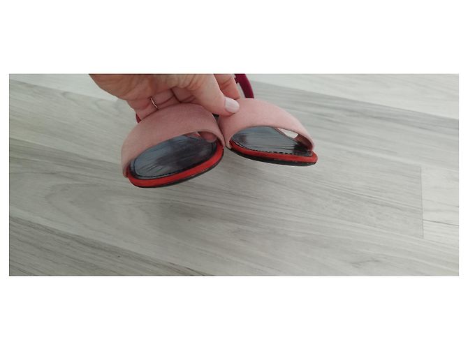 Sandali Louis Vuitton Rita in scamosciato rosa - vista 4