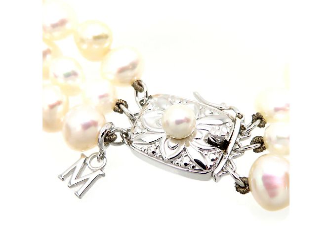 Mikimoto Bracciale con tripla perla - vista 4