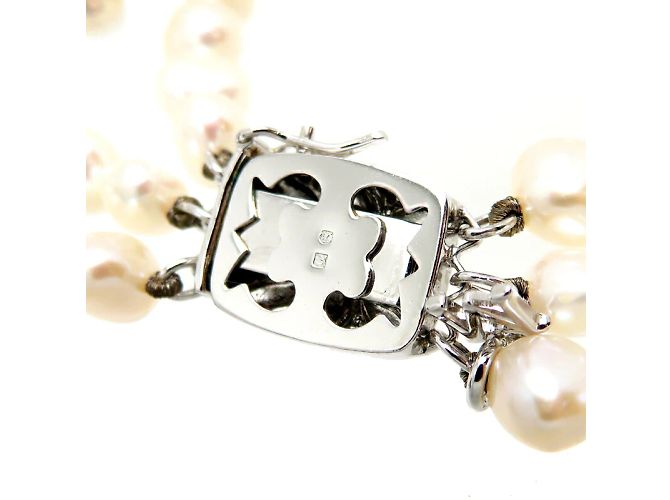 Mikimoto Bracciale con tripla perla - vista 5