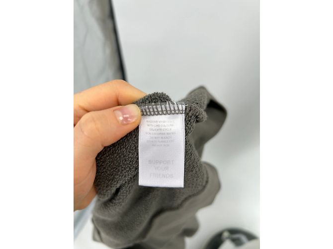 Autre Marque Nicht Signiert / Unsignierte Strickwaren T.International L Baumwolle Grau - Ansicht 6