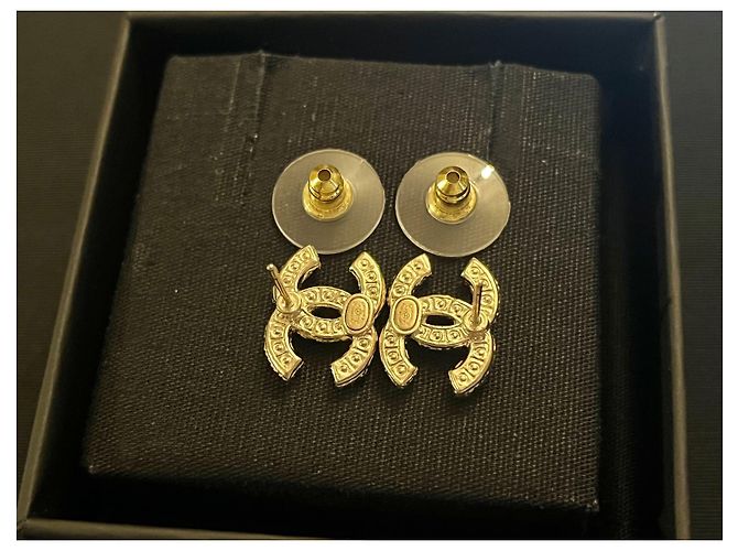 Chanel CC Goldohrringe Golden - Ansicht 3