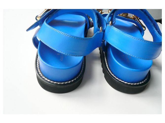 Sandália LOUIS VUITTON Paseo Flat Comfort ou Walk Comfort LV Azul claro - vista 5