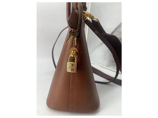 Borsa a mano Hermès Bolide in pelle marrone Marrone chiaro - vista 4