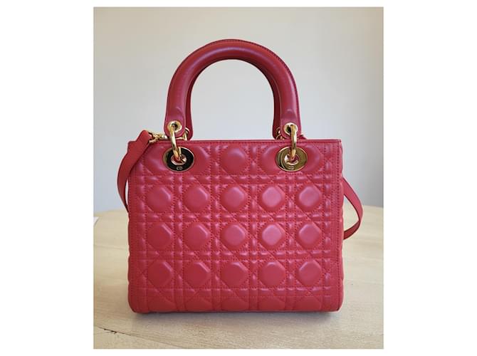 Christian Dior Lady Dior rosso e oro - vista 2