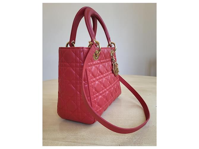 Christian Dior Lady Dior rosso e oro - vista 3