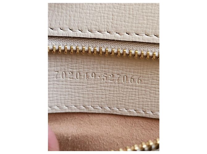 Borsa a tracolla Gucci Horsebit 1950 Bianca Monogramma GG Bianco - vista 4