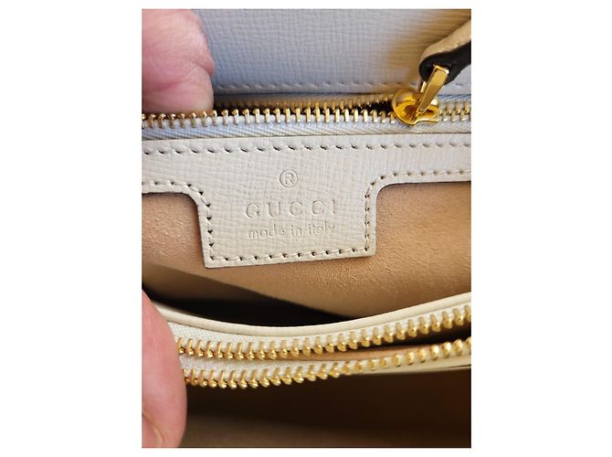 Borsa a tracolla Gucci Horsebit 1950 Bianca Monogramma GG Bianco - vista 5