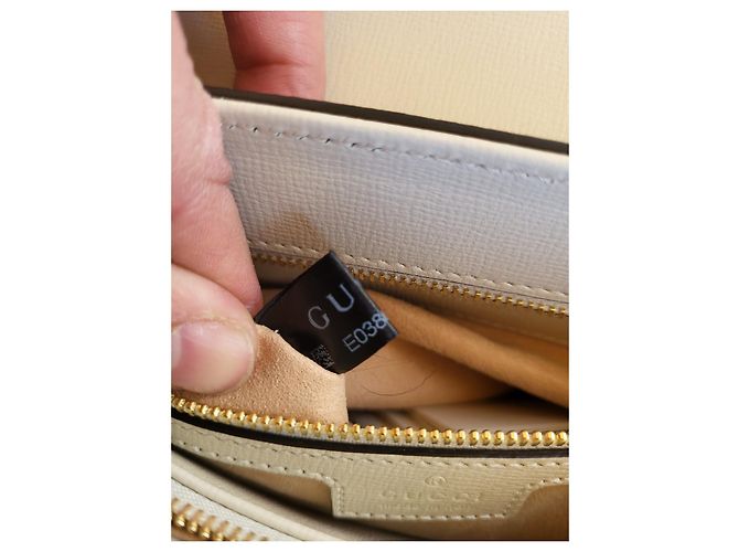 Borsa a tracolla Gucci Horsebit 1950 Bianca Monogramma GG Bianco - vista 6