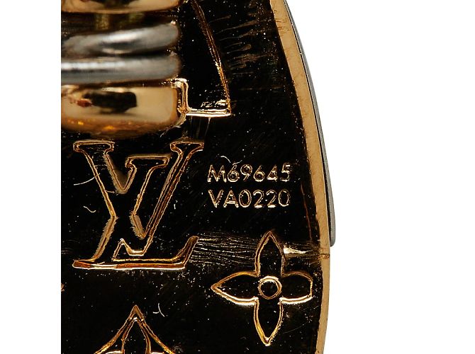 Louis Vuitton Spilla rotonda con logo M69645 D'oro - vista 4