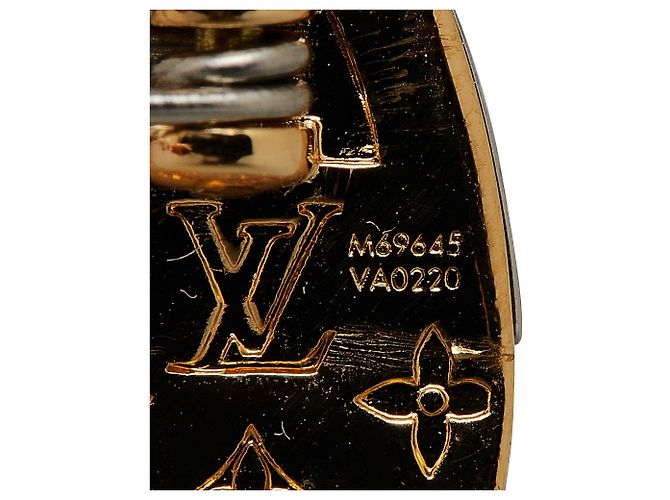 Spilla rotonda Louis Vuitton in oro LV D'oro - vista 4