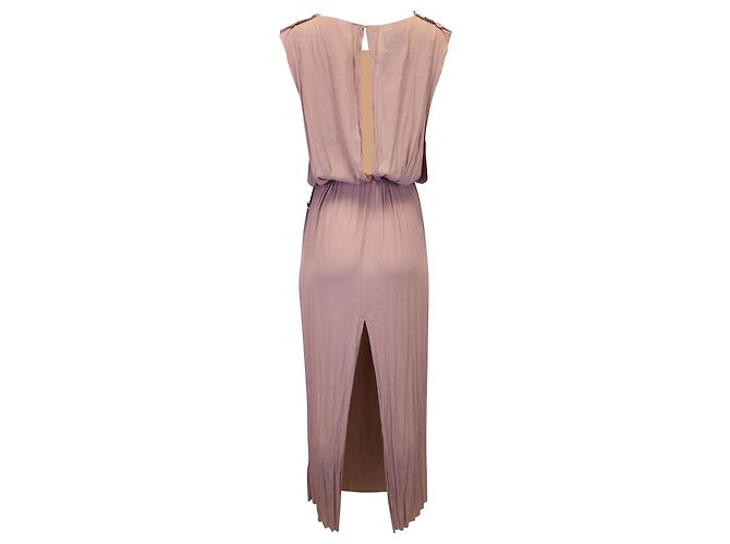 Acne Studios Maxikleid mit Taillenschnürung aus rosafarbenem Polyester Pink - Ansicht 2