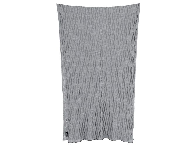 Hermès Silenziatore Hermes in maglia con motivo a catena in cotone grigio e seta Marrone - vista 3