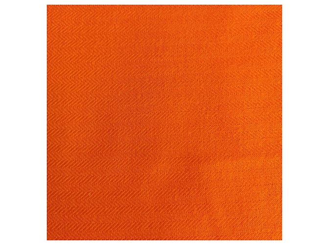 Sciarpa Hermès in Cachemire e Lana Arancione - vista 5