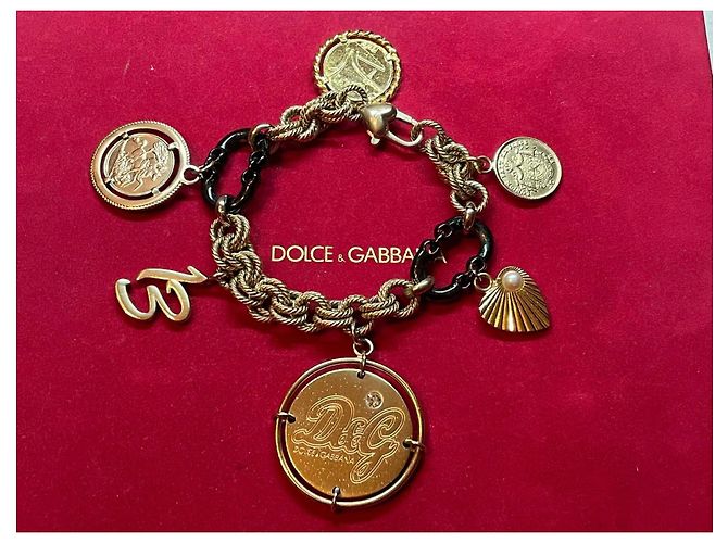 Pulsera Dolce & Gabbana "Token Money" Dorado - vista 10