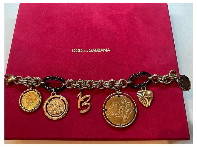 Pulsera Dolce & Gabbana "Token Money" Dorado - vista 8
