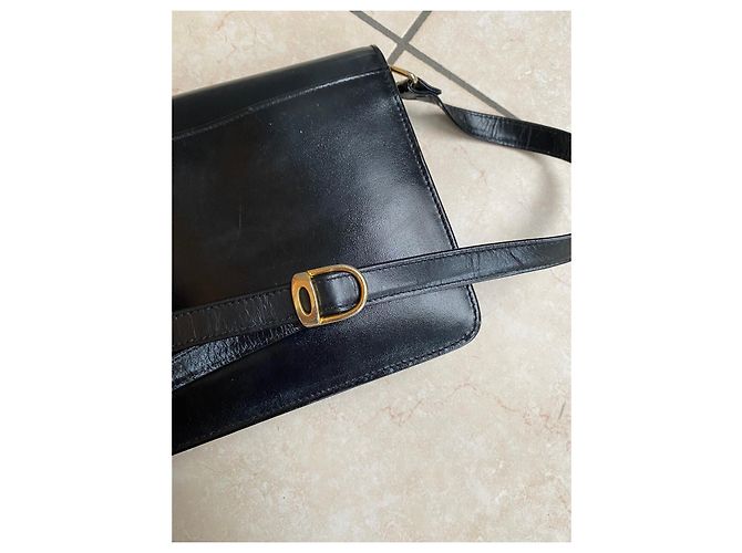 Christian Dior Handtasche aus schwarzem Leder - Ansicht 9