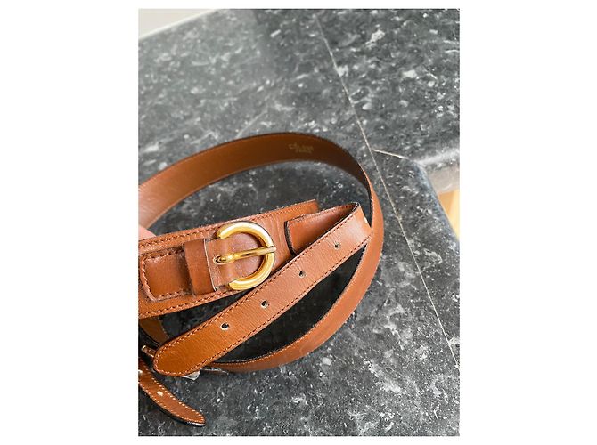 Cinturón Céline de piel 75cm - vista 2