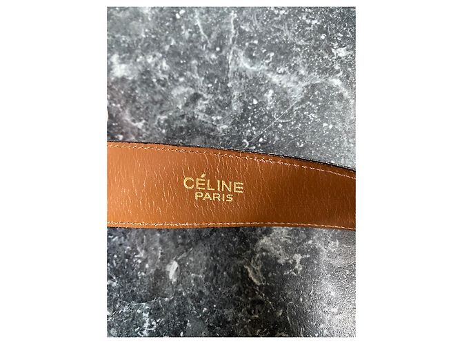 Cinturón Céline de piel 75cm - vista 5