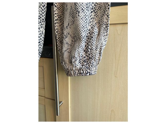 Calça Zimmermann de seda bege - vista 4