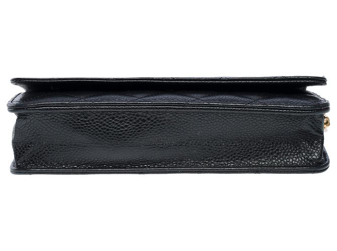 Sac CHANEL Wallet on Chain en Cuir Noir - 101574 - vue 10
