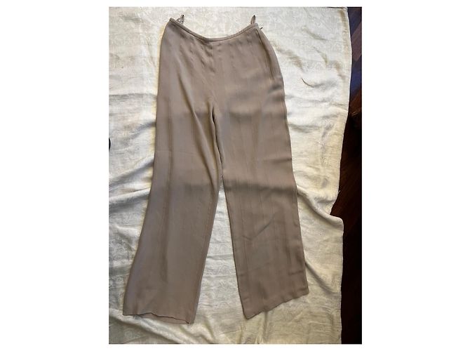 Pantalones de seda Hermès Crudo - vista 3