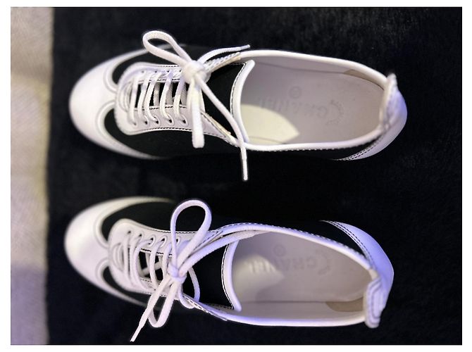 Chanel Design del canale da tennis di Karl Lagarfeld Nero Bianco - vista 12