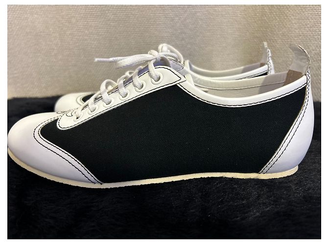 Chanel Design del canale da tennis di Karl Lagarfeld Nero Bianco - vista 2