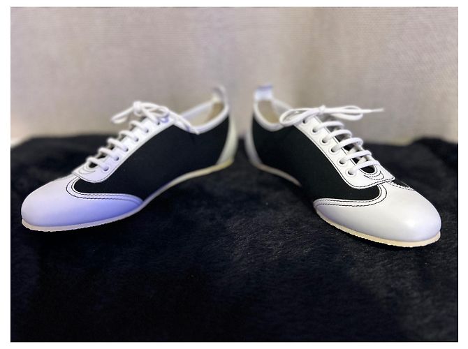 Chanel Design del canale da tennis di Karl Lagarfeld Nero Bianco - vista 3