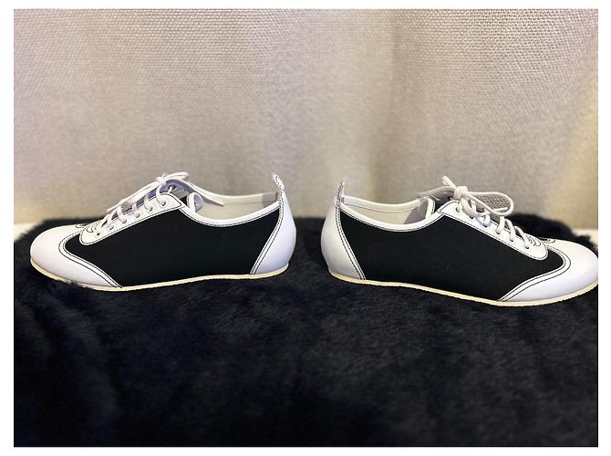 Chanel Design del canale da tennis di Karl Lagarfeld Nero Bianco - vista 4