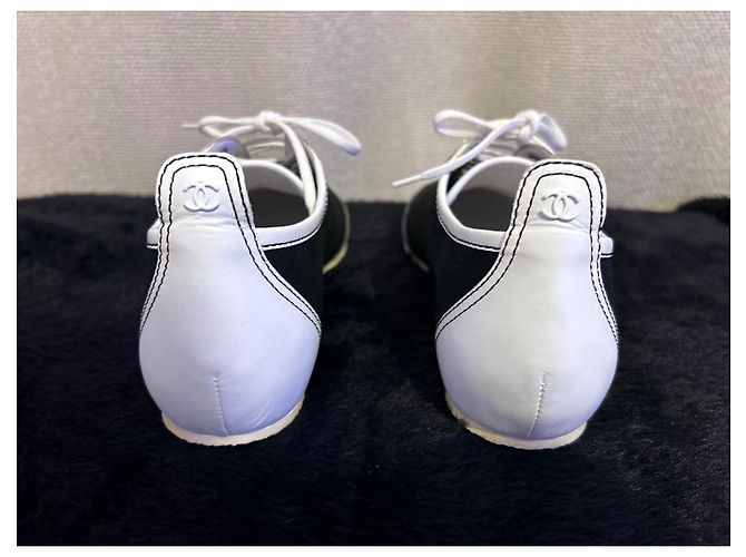 Chanel Design del canale da tennis di Karl Lagarfeld Nero Bianco - vista 5