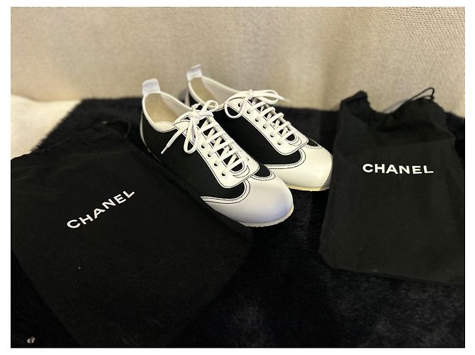 Chanel Design del canale da tennis di Karl Lagarfeld Nero Bianco - vista 9