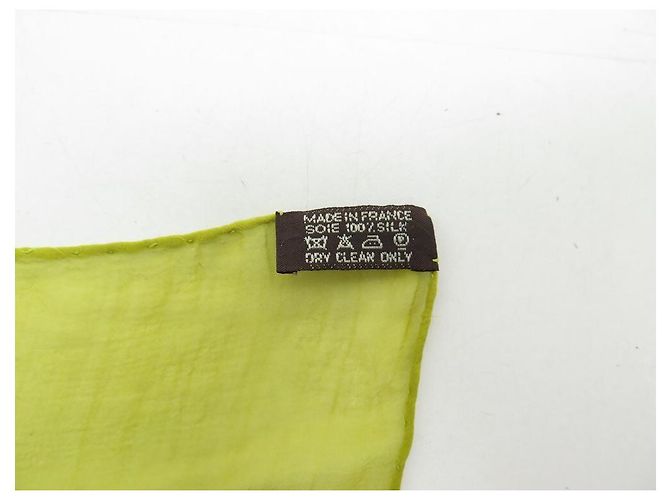 Aline Hermès SCIARPA HERMES NEL CUORE DELLA VITA IN CHIFFON DI SETA QUADRATO 90 Sciarpa di seta cm Verde - vista 10