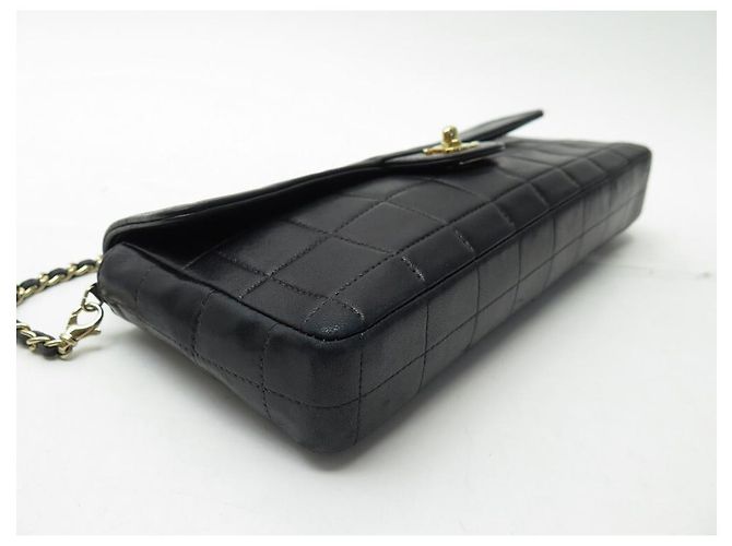 BORSA A MANO CHANEL EAST WEST CHOCOLATE BAR IN PELLE TRAPUNTATA NERA Nero - vista 3