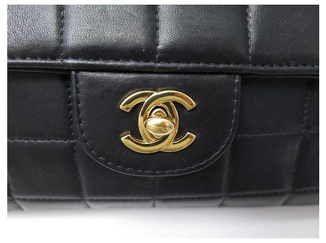 BORSA A MANO CHANEL EAST WEST CHOCOLATE BAR IN PELLE TRAPUNTATA NERA Nero - vista 4