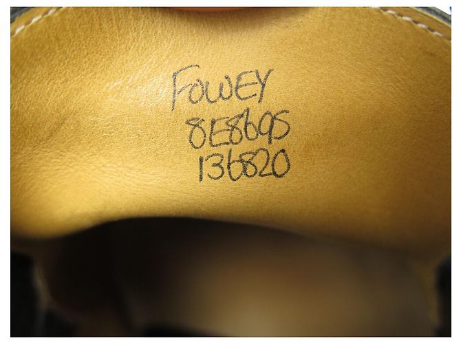 SCARPE JOHN LOBB STIVALI FOWEY 8E 42 SCARPE CHUKKA + POCHON IN PELLE NERA - vista 6