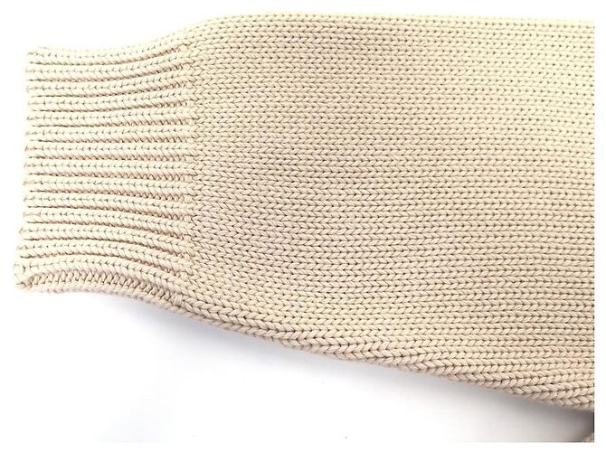 NEUER BALENCIAGA CREWNECK CREST STRICKPULLOVER 664369 S OVERSIZE WOLL-SWEATSHIRT Beige - Ansicht 6