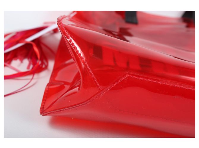 MSGM Handtasche rot aus Kunststoff - Ansicht 12