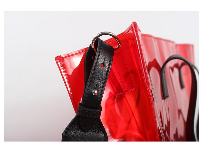 MSGM Handtasche rot aus Kunststoff - Ansicht 14