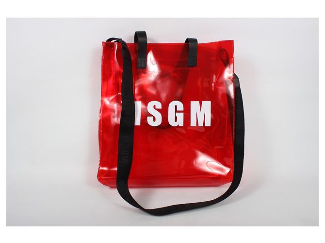 MSGM Handtasche rot aus Kunststoff - Ansicht 15