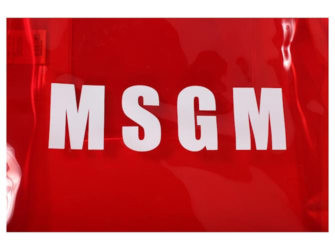 MSGM Handtasche rot aus Kunststoff - Ansicht 2