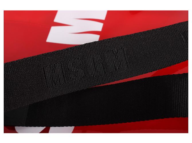 MSGM Handtasche rot aus Kunststoff - Ansicht 4