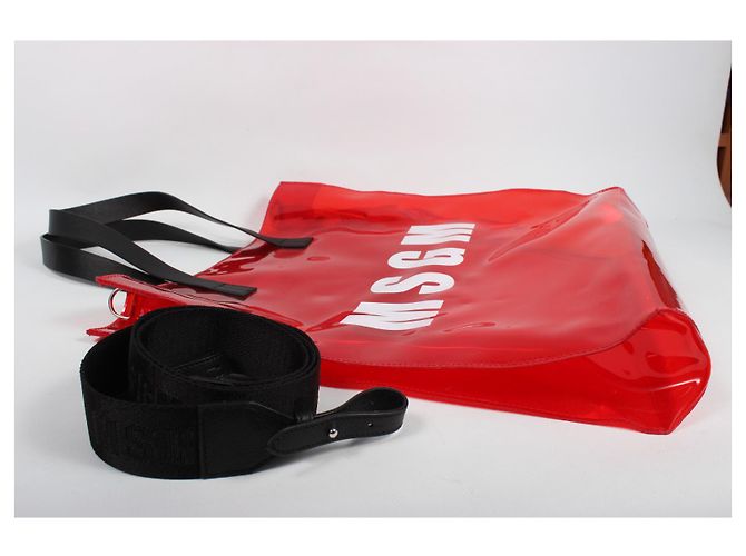 MSGM Handtasche rot aus Kunststoff - Ansicht 5