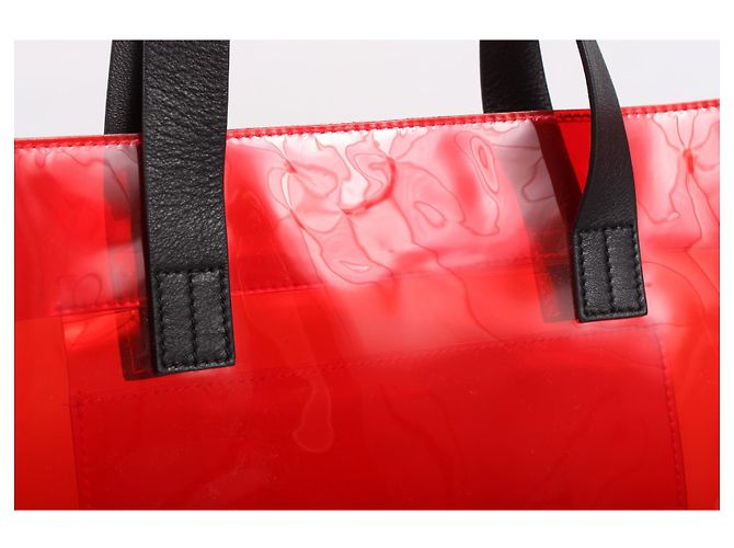 MSGM Handtasche rot aus Kunststoff - Ansicht 8