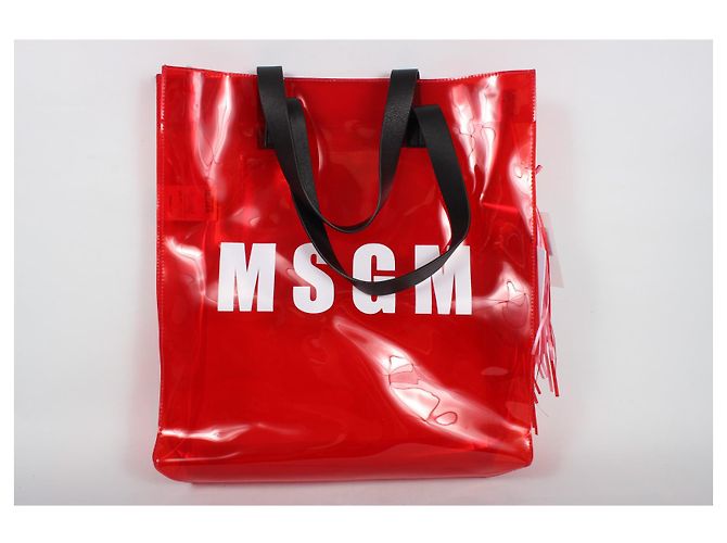 MSGM Handtasche rot aus Kunststoff - Ansicht 9